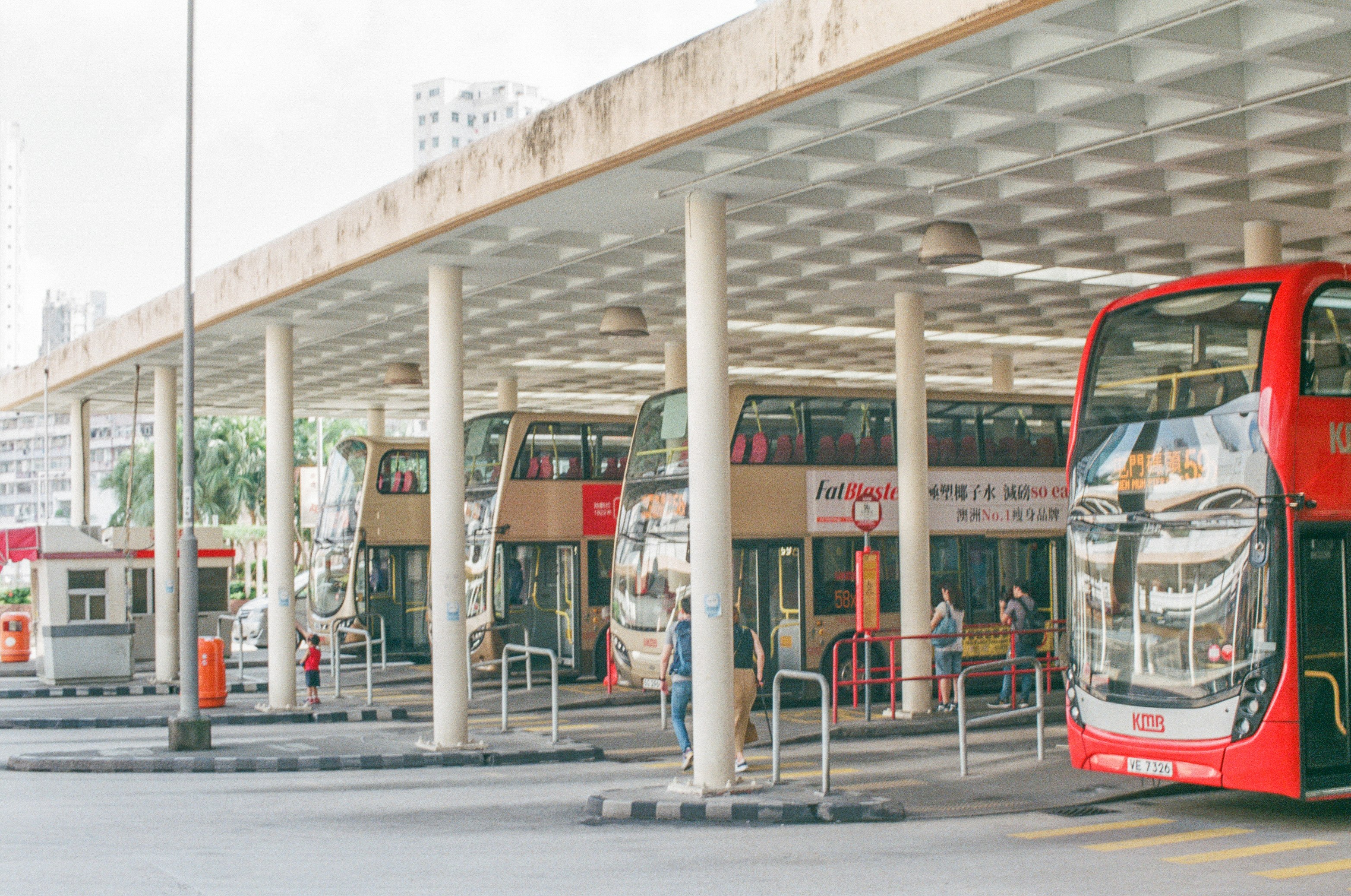 people in front of bus